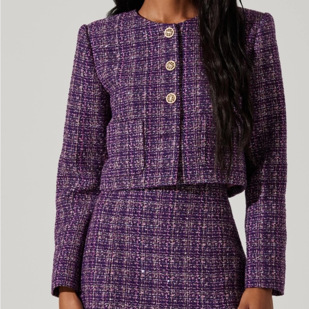 Purple Tweed Women's skirt